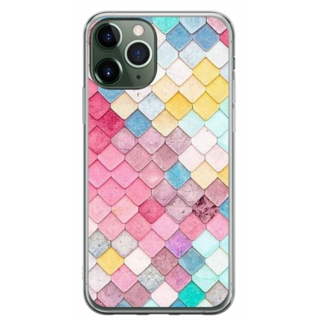 Husa personalizata tip carcasa HQPrint pentru Apple iPhone 11 Pro Max, model Color Scales, multicolor, S1D1M0258