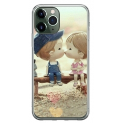Husa personalizata tip carcasa HQPrint pentru Apple iPhone 11 Pro Max, model Kiss, multicolor, S1D1M0259