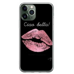 Husa personalizata tip carcasa HQPrint pentru Apple iPhone 11 Pro Max, model Ciao Bella, multicolor, S1D1M0261