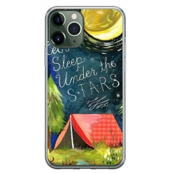 Husa personalizata tip carcasa HQPrint pentru Apple iPhone 11 Pro Max, model Lets sleep under the STARS, multicolor, S1D1M0268