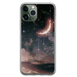 Husa personalizata tip carcasa HQPrint pentru Apple iPhone 11 Pro Max, model Falling Stars, multicolor, S1D1M0269