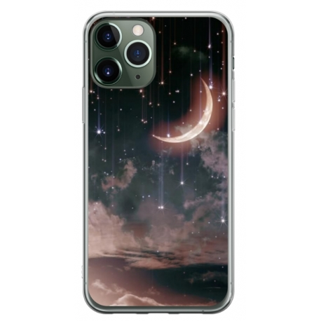 Husa personalizata tip carcasa HQPrint pentru Apple iPhone 11 Pro Max, model Falling Stars, multicolor, S1D1M0269