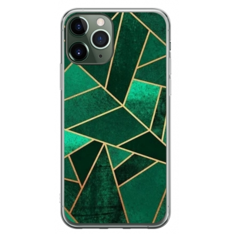 Husa personalizata tip carcasa HQPrint pentru Apple iPhone 11 Pro Max, model Emerald, multicolor, S1D1M0287