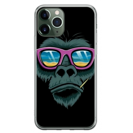 Husa personalizata tip carcasa HQPrint pentru Apple iPhone 11 Pro Max, model Gorilla, multicolor, S1D1M0288