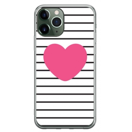Husa personalizata tip carcasa HQPrint pentru Apple iPhone 11 Pro Max, model Heart, multicolor, S1D1M0291