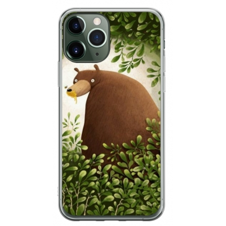 Husa personalizata tip carcasa HQPrint pentru Apple iPhone 11 Pro Max, model Bear, multicolor, S1D1M0312