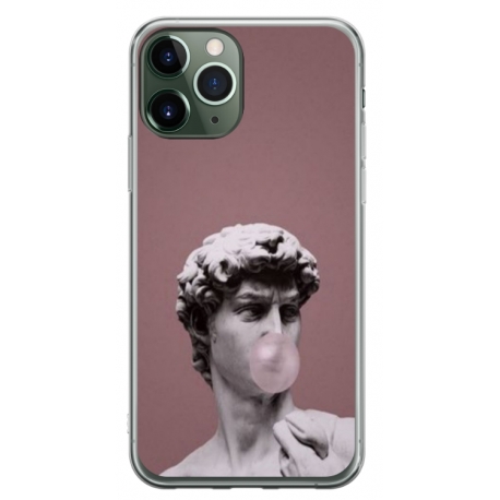 Husa personalizata tip carcasa HQPrint pentru Apple iPhone 11 Pro Max, model Bubble Gum Statue, multicolor, S1D1M0317