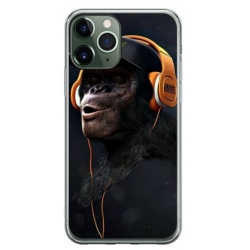 Husa personalizata tip carcasa HQPrint pentru Apple iPhone 11 Pro Max, model Monkey, multicolor, S1D1M0319