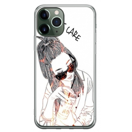 Husa personalizata tip carcasa HQPrint pentru Apple iPhone 11 Pro Max, model I dont care, multicolor, S1D1M0320