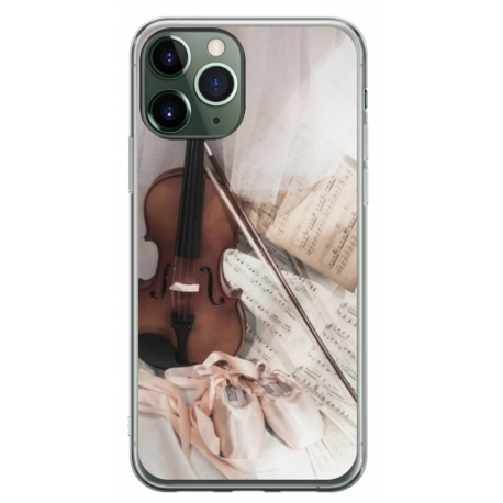 Husa personalizata tip carcasa HQPrint pentru Apple iPhone 11 Pro Max, model Violon, multicolor, S1D1M0371