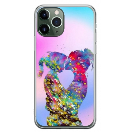 Husa personalizata tip carcasa HQPrint pentru Apple iPhone 11 Pro Max, model Colorful Love, multicolor, S1D1M0376
