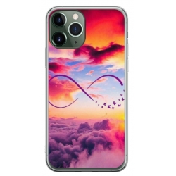 Husa personalizata tip carcasa HQPrint pentru Apple iPhone 11 Pro Max, model Bright Infinity, multicolor, S1D1M0377
