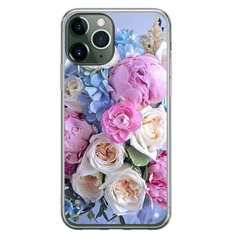Husa personalizata tip carcasa HQPrint pentru Apple iPhone 11 Pro, model Flowers 1, multicolor, S1D1M0026