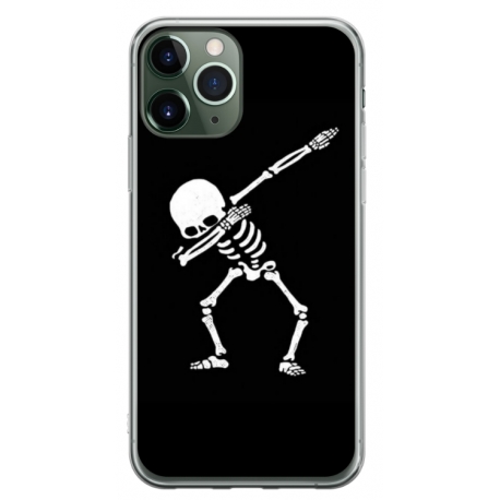 Husa personalizata tip carcasa HQPrint pentru Apple iPhone 11 Pro, model Dab Skeleton, multicolor, S1D1M0034