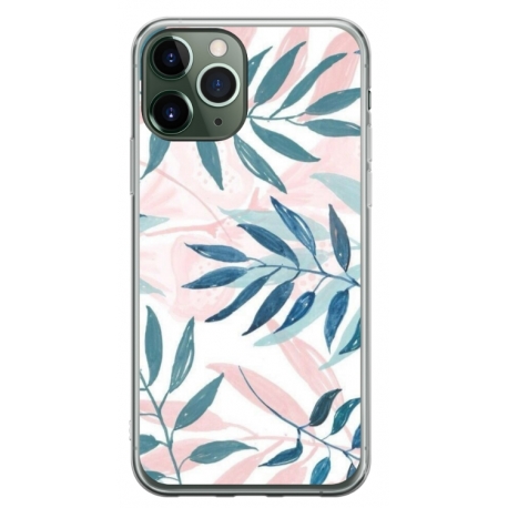 Husa personalizata tip carcasa HQPrint pentru Apple iPhone 11 Pro, model Leaf Design 1, multicolor, S1D1M0044