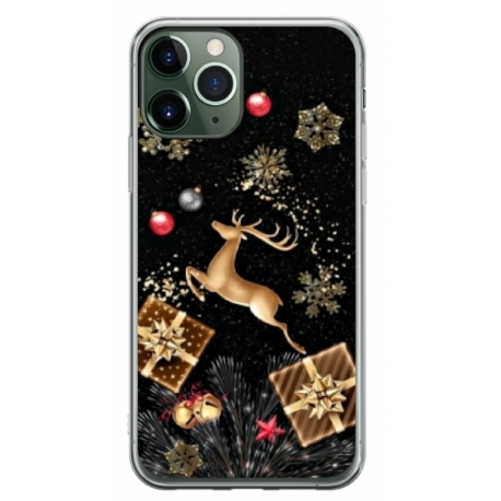 Husa personalizata tip carcasa HQPrint pentru Apple iPhone 11 Pro, model Reindeer 2, multicolor, S1D1M0052