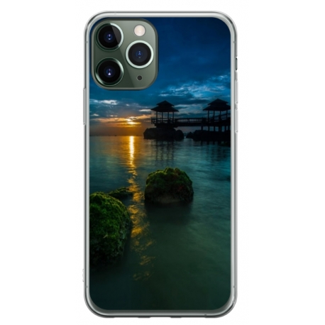 Husa personalizata tip carcasa HQPrint pentru Apple iPhone 11 Pro, model Nice View 1, multicolor, S1D1M0060
