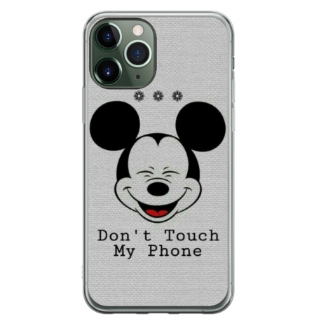 Husa personalizata tip carcasa HQPrint pentru Apple iPhone 11 Pro, model Dont Touch my Phone 3, multicolor, S1D1M0123
