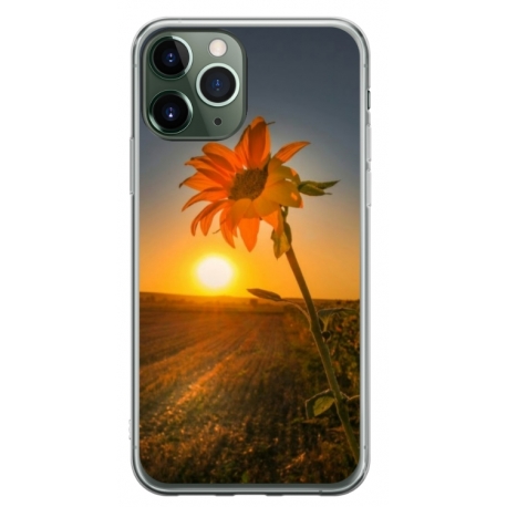 Husa personalizata tip carcasa HQPrint pentru Apple iPhone 11 Pro, model Sunflower 2, multicolor, S1D1M0194