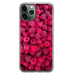 Husa personalizata tip carcasa HQPrint pentru Apple iPhone 11 Pro, model Zmeura, multicolor, S1D1M0234