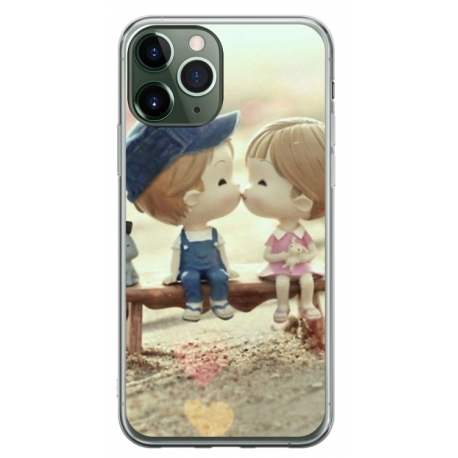 Husa personalizata tip carcasa HQPrint pentru Apple iPhone 11 Pro, model Kiss, multicolor, S1D1M0259