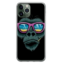 Husa personalizata tip carcasa HQPrint pentru Apple iPhone 11 Pro, model Gorilla, multicolor, S1D1M0288
