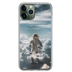 Husa personalizata tip carcasa HQPrint pentru Apple iPhone 11 Pro, model Astronaut in the Clouds, multicolor, S1D1M0290