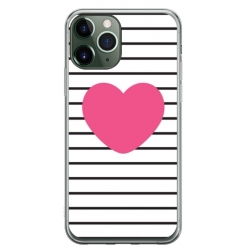 Husa personalizata tip carcasa HQPrint pentru Apple iPhone 11 Pro, model Heart, multicolor, S1D1M0291