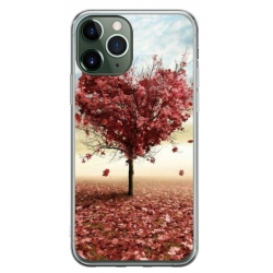 Husa personalizata tip carcasa HQPrint pentru Apple iPhone 11 Pro, model Heart Tree, multicolor, S1D1M0293