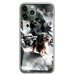Husa personalizata tip carcasa HQPrint pentru Apple iPhone 11 Pro, model Skeleton Cards, multicolor, S1D1M0301