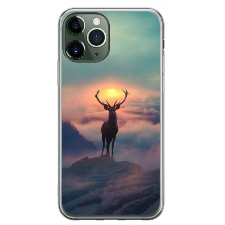 Husa personalizata tip carcasa HQPrint pentru Apple iPhone 11 Pro, model Antlers, multicolor, S1D1M0303