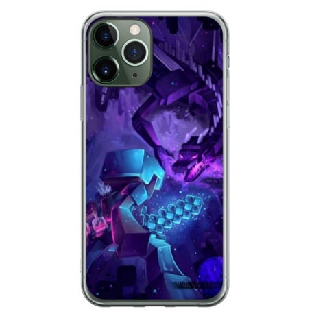 Husa personalizata tip carcasa HQPrint pentru Apple iPhone 11 Pro, model Ender Dragon, multicolor, S1D1M0304