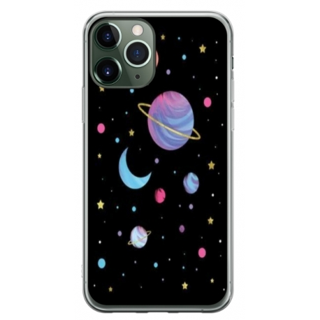 Husa personalizata tip carcasa HQPrint pentru Apple iPhone 11 Pro, model Colorful 6, multicolor, S1D1M0311