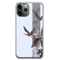 Husa personalizata tip carcasa HQPrint pentru Apple iPhone 11 Pro, model Birds, multicolor, S1D1M0314