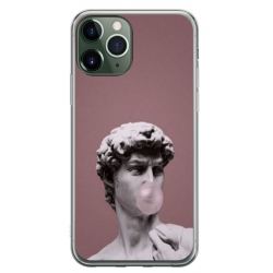 Husa personalizata tip carcasa HQPrint pentru Apple iPhone 11 Pro, model Bubble Gum Statue, multicolor, S1D1M0317
