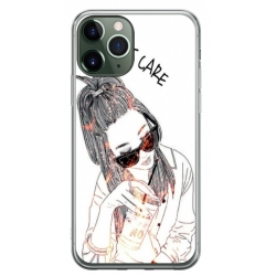 Husa personalizata tip carcasa HQPrint pentru Apple iPhone 11 Pro, model I dont care, multicolor, S1D1M0320