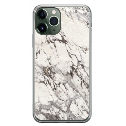 Husa personalizata tip carcasa HQPrint pentru Apple iPhone 11 Pro, model White Marble, multicolor, S1D1M0325