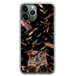 Husa personalizata tip carcasa HQPrint pentru Apple iPhone 11 Pro, model Owl, multicolor, S1D1M0334