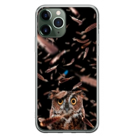 Husa personalizata tip carcasa HQPrint pentru Apple iPhone 11 Pro, model Owl, multicolor, S1D1M0334