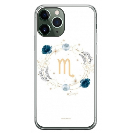 Husa personalizata tip carcasa HQPrint pentru Apple iPhone 11 Pro, model Zodiac Circle, multicolor, S1D1M0349