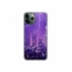 Husa personalizata tip carcasa HQPrint pentru Apple iPhone 11 Pro, model Purple Lightning, multicolor, S1D1M0354