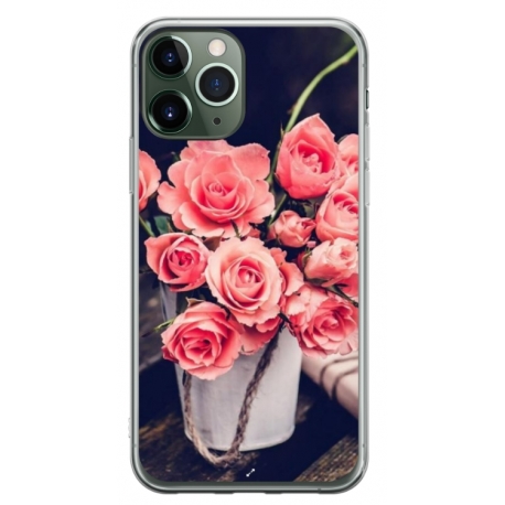 Husa personalizata tip carcasa HQPrint pentru Apple iPhone 11 Pro, model Flowers 22, multicolor, S1D1M0379