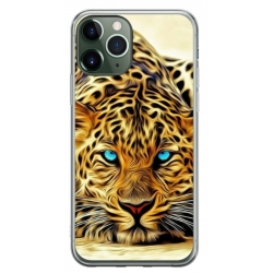 Husa personalizata tip carcasa HQPrint pentru Apple iPhone 11 Pro, model Cheetah, multicolor, S1D1M0382