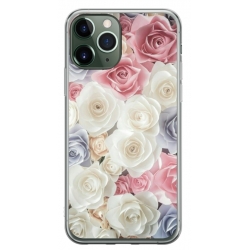 Husa personalizata tip carcasa HQPrint pentru Apple iPhone 11 Pro, model Flowers 23, multicolor, S1D1M0385