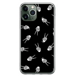 Husa personalizata tip carcasa HQPrint pentru Apple iPhone 11 Pro, model OK Skelly, multicolor, S1D1M0388