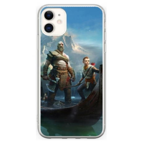 Husa personalizata tip carcasa HQPrint pentru Apple iPhone 11, model God of War 1, multicolor, S1D1M0008