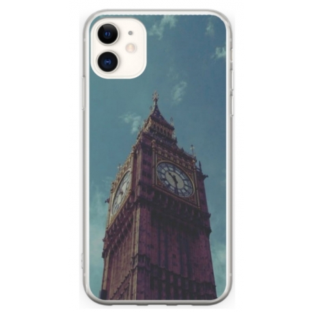 Husa personalizata tip carcasa HQPrint pentru Apple iPhone 11, model Big Ben 1, multicolor, S1D1M0013