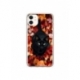 Husa personalizata tip carcasa HQPrint pentru Apple iPhone 11, model Black Cat 3, multicolor, S1D1M0017
