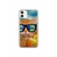 Husa personalizata tip carcasa HQPrint pentru Apple iPhone 11, model Cool Cat, multicolor, S1D1M0031