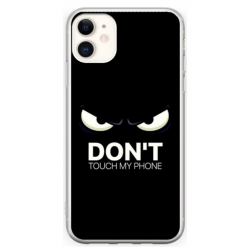 Husa personalizata tip carcasa HQPrint pentru Apple iPhone 11, model Dont touch my phone 1, multicolor, S1D1M0035